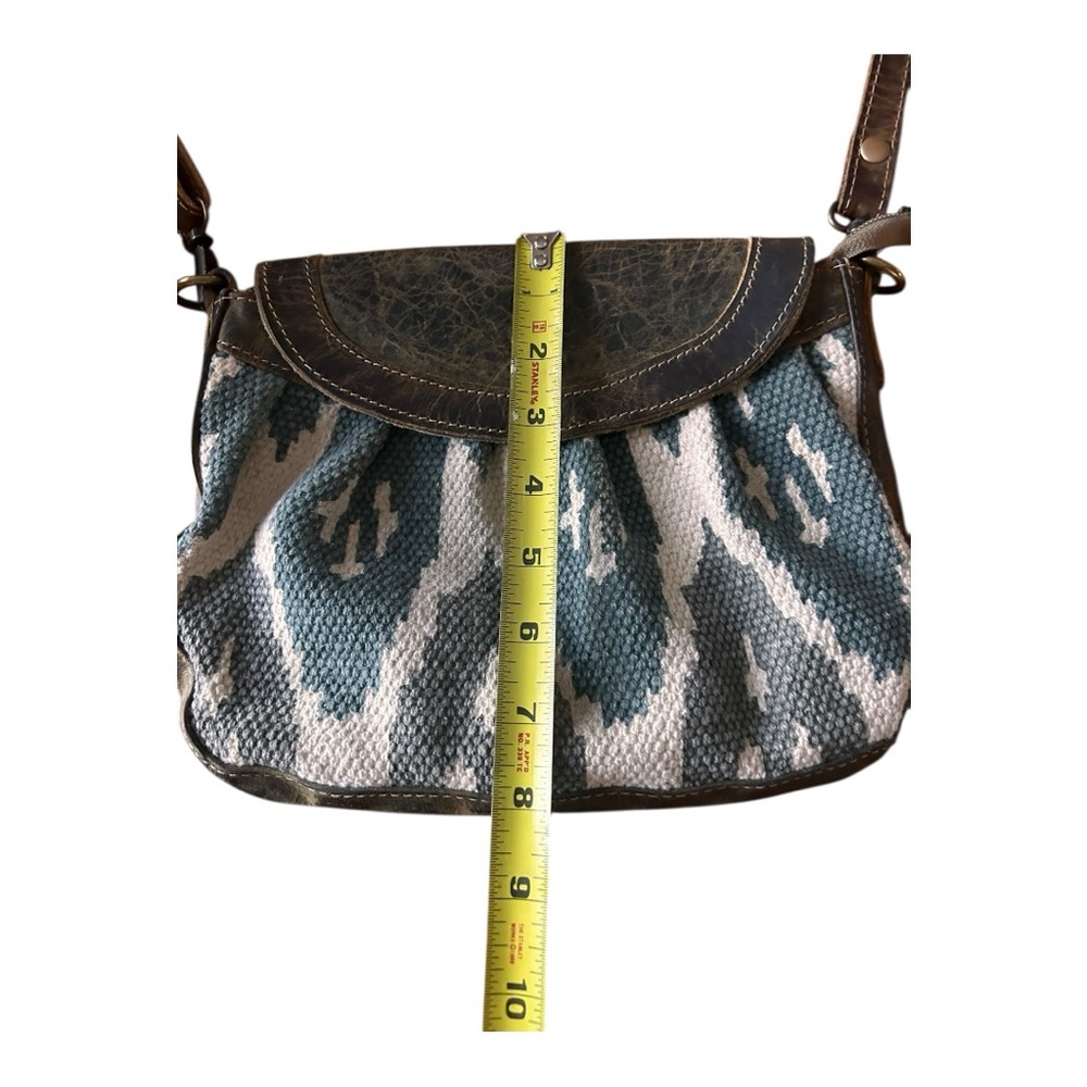 Myra Bag Seeker Leather Crossbody shoulder Handbag Canvas - Picture 10 of 10